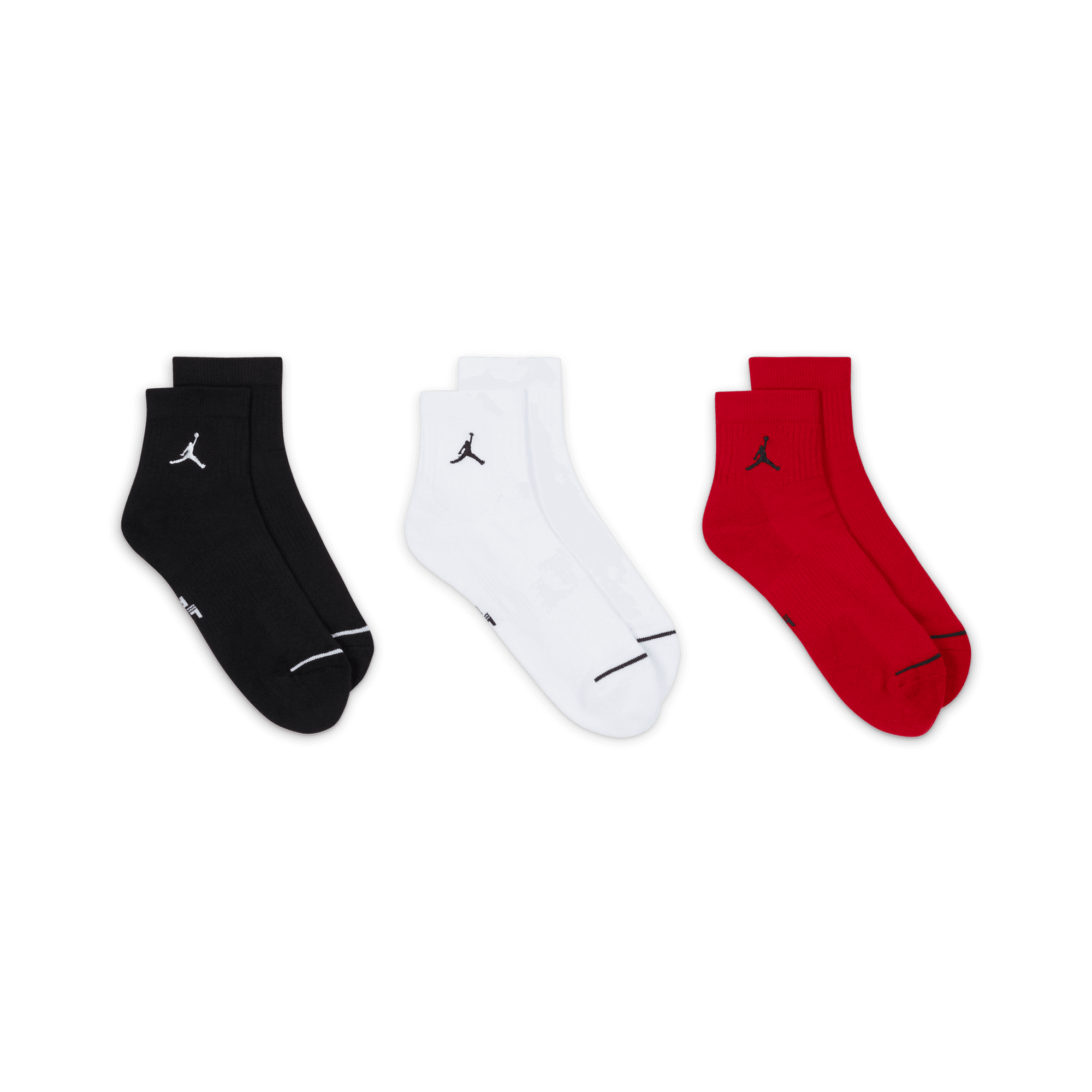 JORDAN EVERYDAY ANKLE SOCKS (3 PAIRS) MULTI-COLOR â TEAM ACCESS