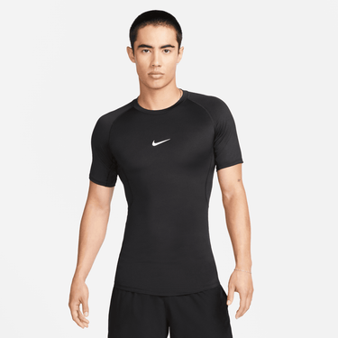 NIKE PRO MEN'S DRI-FIT TIGHT SHORT-SLEEVE FITNESS TOP