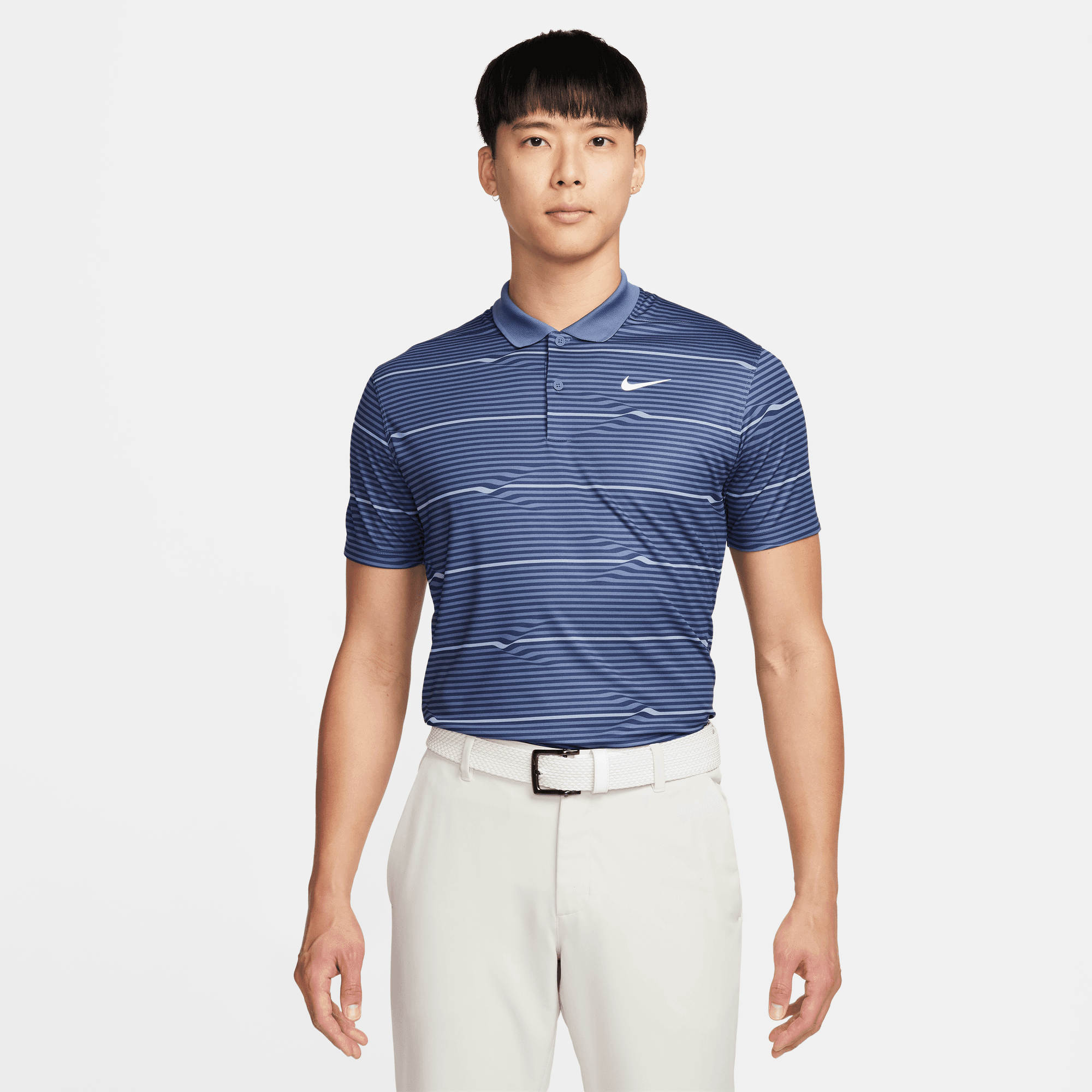 NIKE VICTORY MEN'S DRI-FIT GOLF POLO MIDNIGHT NAVY/DIFFUSED BLUE/WHITE ...