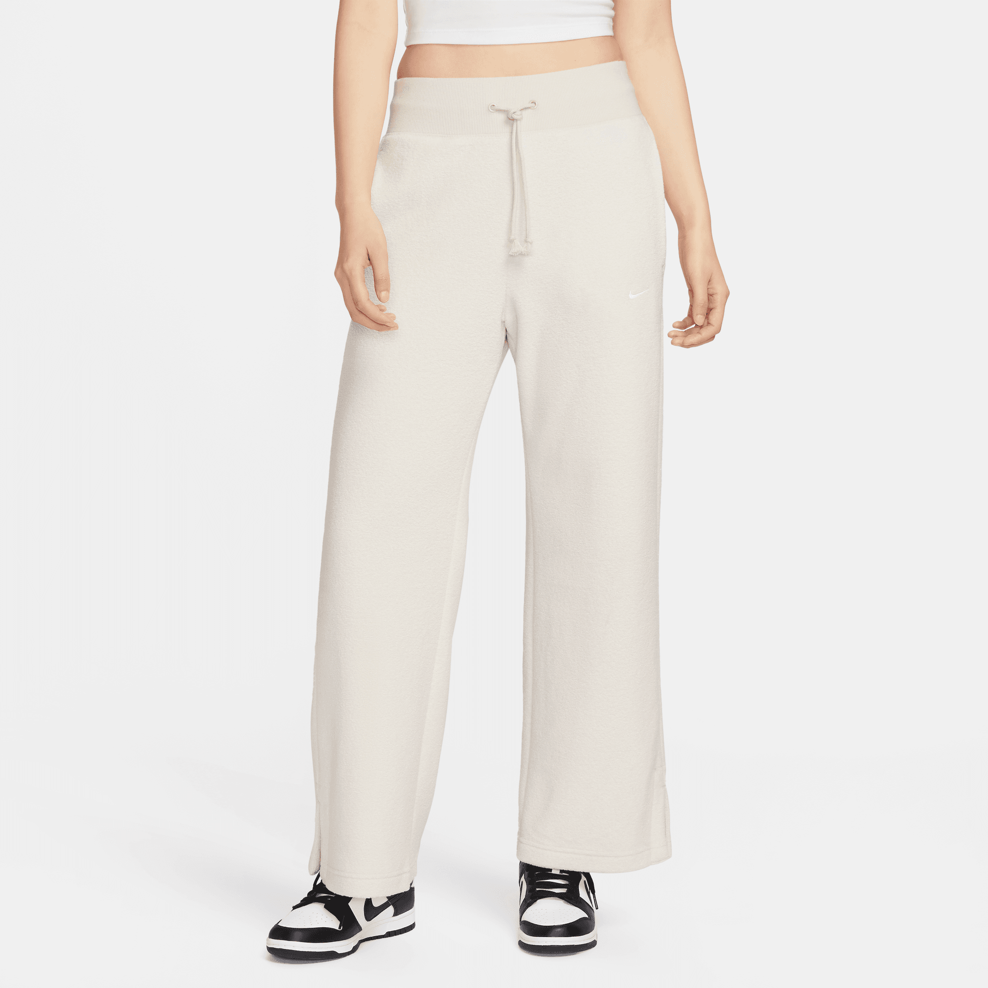 NIKE SPORTSWEAR PHOENIX PLUSH WOMEN'S HIGH-WAISTED WIDE-LEG COZY FLEECE PANTS