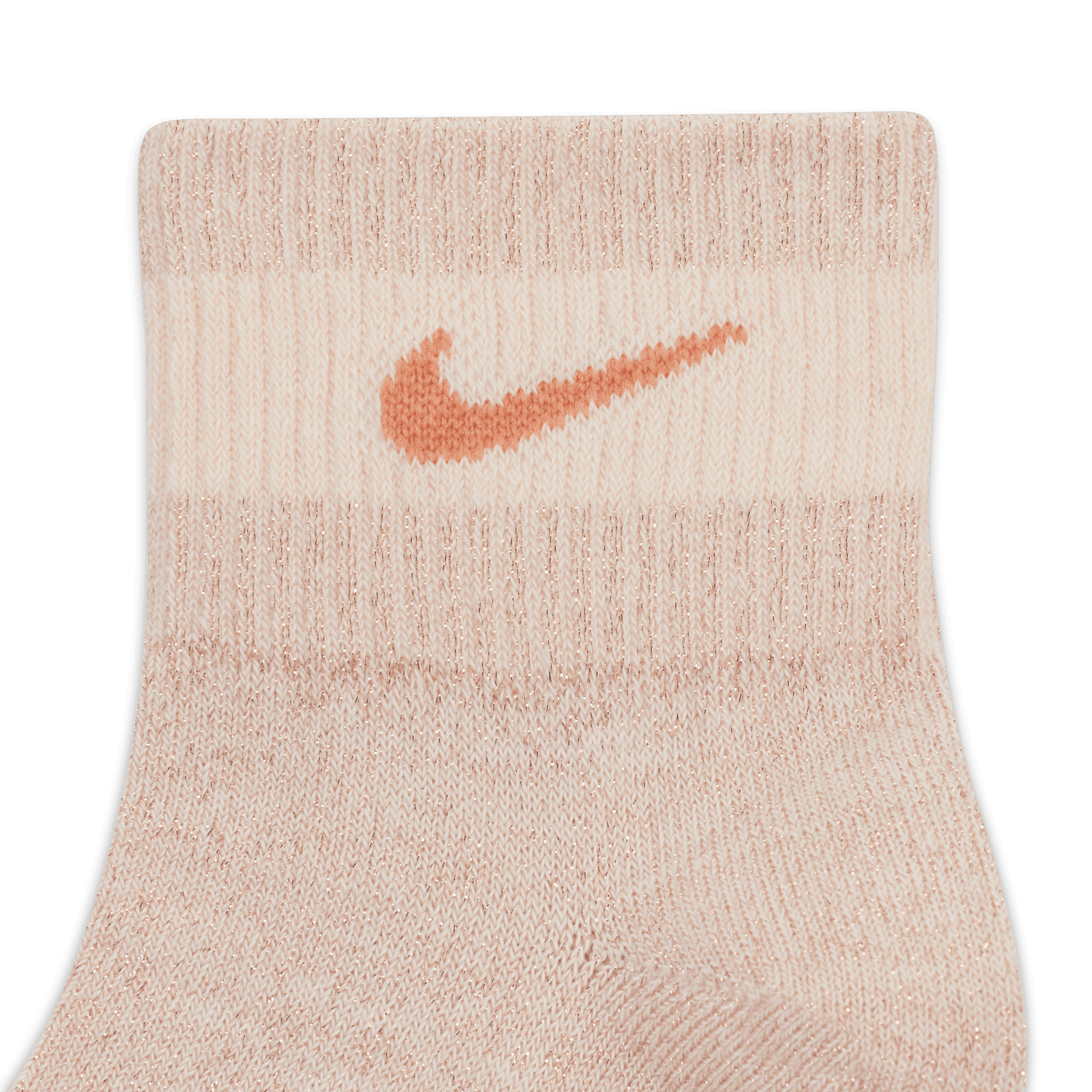 NIKE EVERYDAY ESSENTIALS METALLIC ANKLE SOCKS (1 PAIR) GUAVA ICE ...