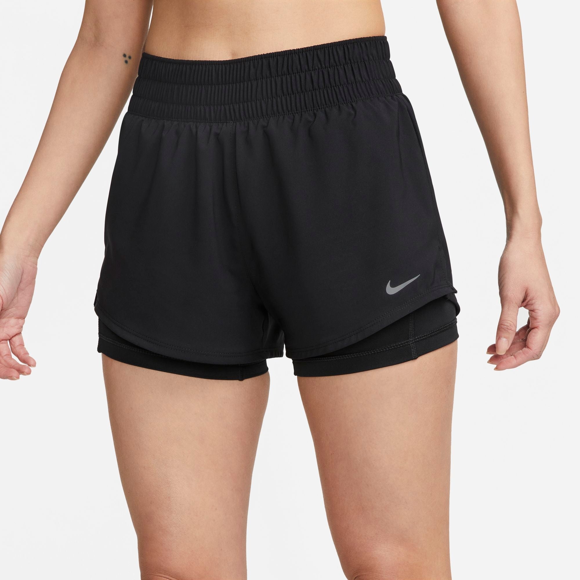 NIKE DRI-FIT ONE WOMENS MID-RISE  3" 2-IN-1 SHORTS